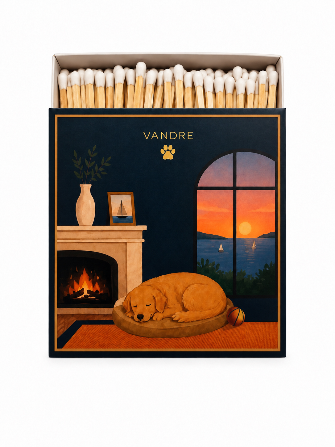 Vandre - Dog Safety Matches - 125 Decorative Long Matches 4x4x1 inch